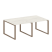 Переговорный стол 2 столешницы Metal System Style БО.ПРГ-2.1 2000x1235x750