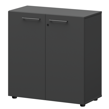Шкаф низкий закрытый Кортез СМШ28F(Ч) 792x380x811 (Графит)