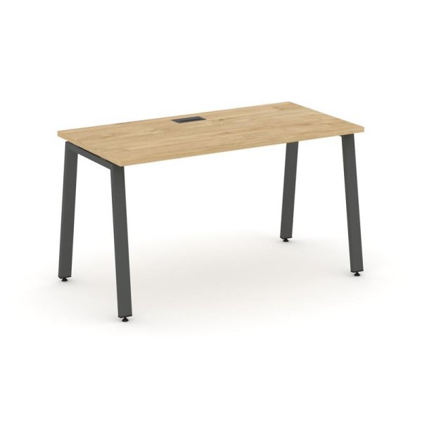 Стол письменный SN-6A.SP-011 (980х700х750) (Тиквуд Светлый/Металл Антрацит)