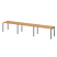 Бенч линейный на 3 рабочих места Арго-М АМБЛ-003-3 4200x730x760