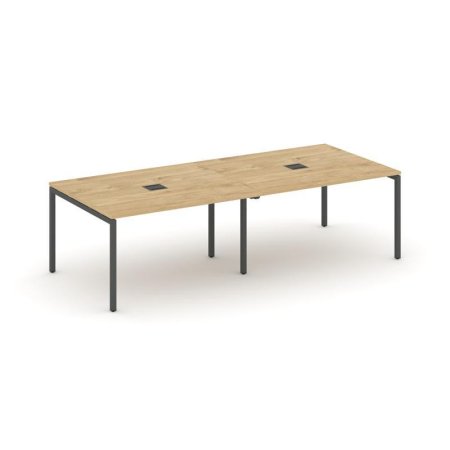 Стол переговорный SN-4P.SPRG-044 (3160х1180х750) (Тиквуд Светлый/Металл Антрацит)